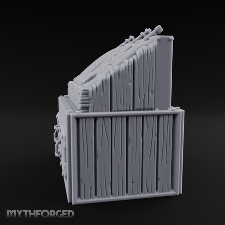 Wooden Weapon Shop Display Miniature for Dungeons and Dragons, Pathfinder or other TTRPGs