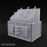 Wooden Weapon Shop Display Miniature for Dungeons and Dragons, Pathfinder or other TTRPGs