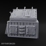 Wooden Weapon Shop Display Miniature for Dungeons and Dragons, Pathfinder or other TTRPGs
