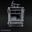Tool-Laden Weapon Shop Counter Miniature for Dungeons and Dragons, Pathfinder or other TTRPGs