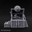 Fortified Weapon Shop Stall Miniature for Dungeons and Dragons, Pathfinder or other TTRPGs