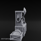 Fortified Weapon Shop Stall Miniature for Dungeons and Dragons, Pathfinder or other TTRPGs