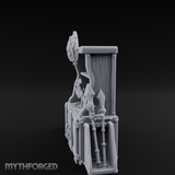 Fortified Weapon Shop Stall Miniature for Dungeons and Dragons, Pathfinder or other TTRPGs