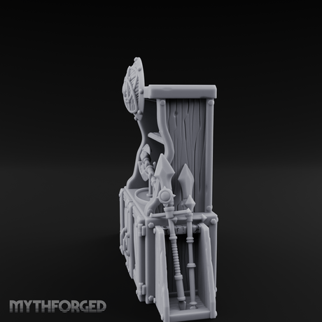 Fortified Weapon Shop Stall Miniature for Dungeons and Dragons, Pathfinder or other TTRPGs