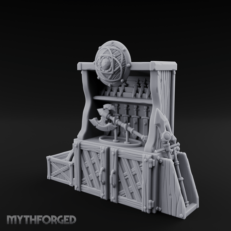 Fortified Weapon Shop Stall Miniature for Dungeons and Dragons, Pathfinder or other TTRPGs