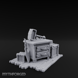 Hammer-Crowned Blacksmith Workshop Miniature for Dungeons and Dragons, Pathfinder or other TTRPGs