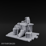 Hammer-Crowned Blacksmith Workshop Miniature for Dungeons and Dragons, Pathfinder or other TTRPGs