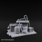 Hammer-Crowned Blacksmith Workshop Miniature for Dungeons and Dragons, Pathfinder or other TTRPGs