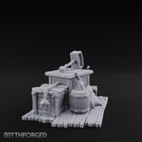 Hammer-Crowned Blacksmith Workshop Miniature for Dungeons and Dragons, Pathfinder or other TTRPGs