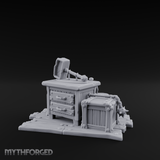Hammer-Crowned Blacksmith Workshop Miniature for Dungeons and Dragons, Pathfinder or other TTRPGs