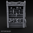Well Stocked Weapon Rack Miniature for Dungeons and Dragons, Pathfinder or other TTRPGs