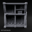 Arsenal-Stocked Weapon Merchant Stall Miniature for Dungeons and Dragons, Pathfinder or other TTRPGs