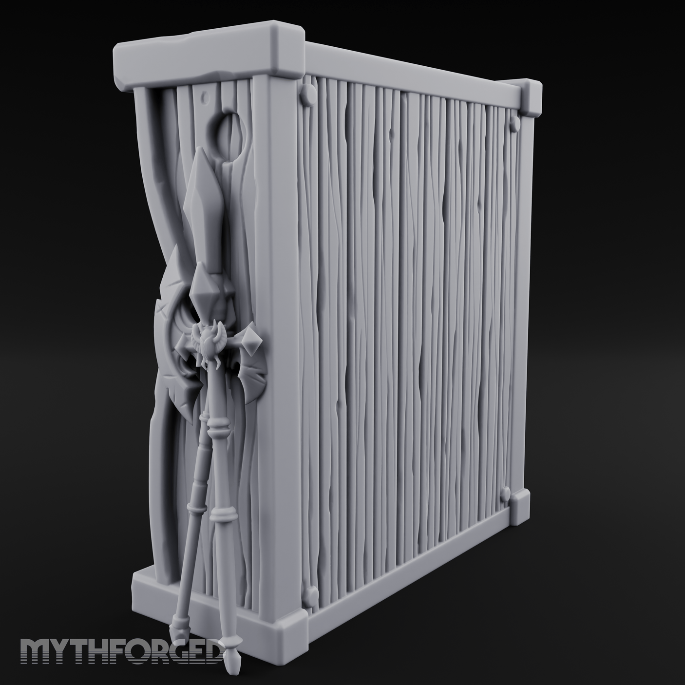 Arsenal-Stocked Weapon Merchant Stall Miniature for Dungeons and Dragons, Pathfinder or other TTRPGs