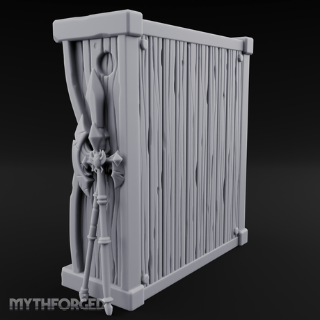Arsenal-Stocked Weapon Merchant Stall Miniature for Dungeons and Dragons, Pathfinder or other TTRPGs