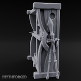 Arsenal-Stocked Weapon Merchant Stall Miniature for Dungeons and Dragons, Pathfinder or other TTRPGs