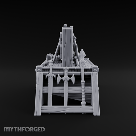 Axes Mounted Display Weapon Rack Miniature for Dungeons and Dragons, Pathfinder or other TTRPGs