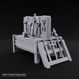 Axes Mounted Display Weapon Rack Miniature for Dungeons and Dragons, Pathfinder or other TTRPGs
