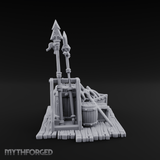 Spiked-Guard Weapon Rack Display Miniature for Dungeons and Dragons, Pathfinder or other TTRPGs