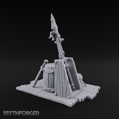 Spiked-Guard Weapon Rack Display Miniature for Dungeons and Dragons, Pathfinder or other TTRPGs