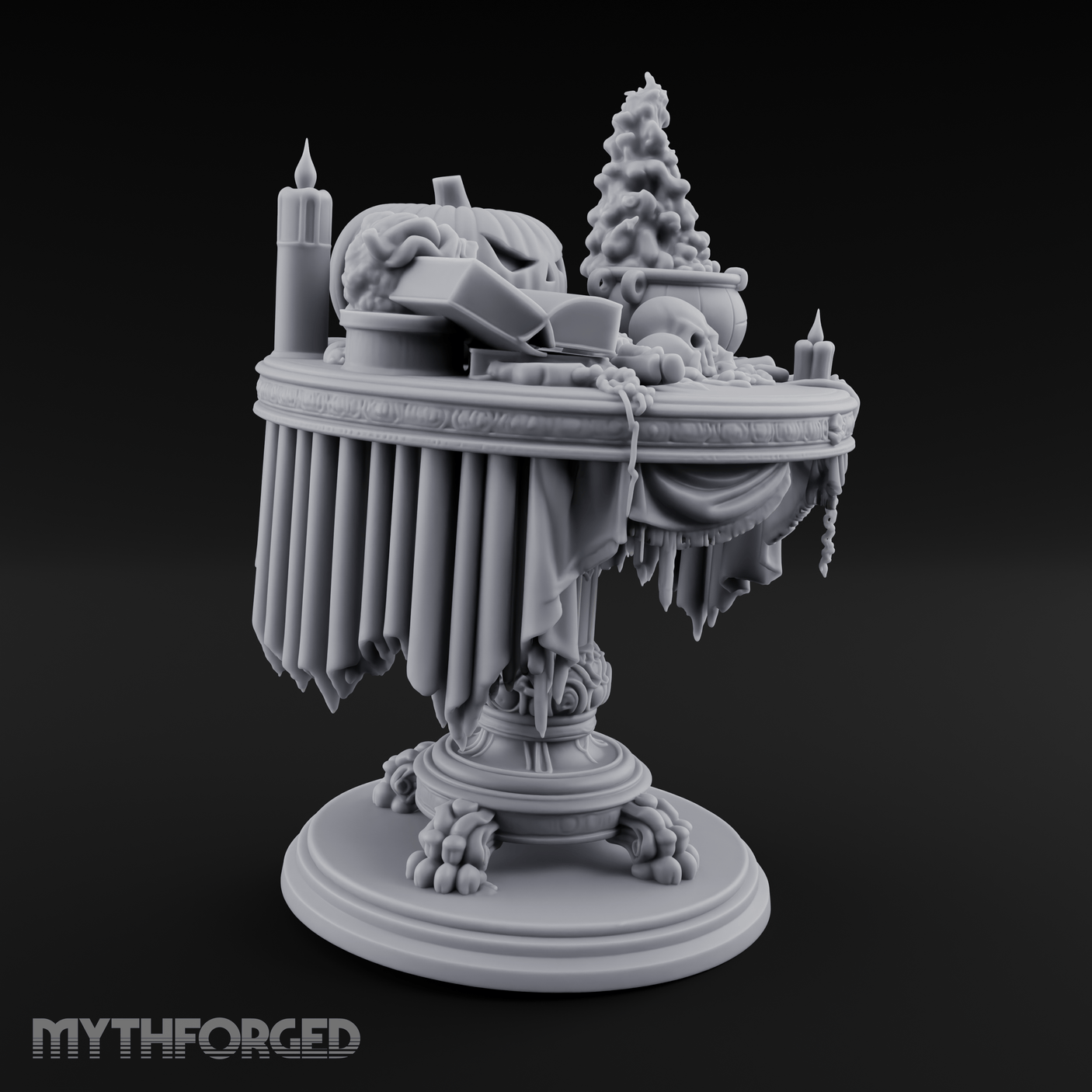 Festive Tableau Table Miniature for Dungeons and Dragons, Pathfinder or other TTRPGs