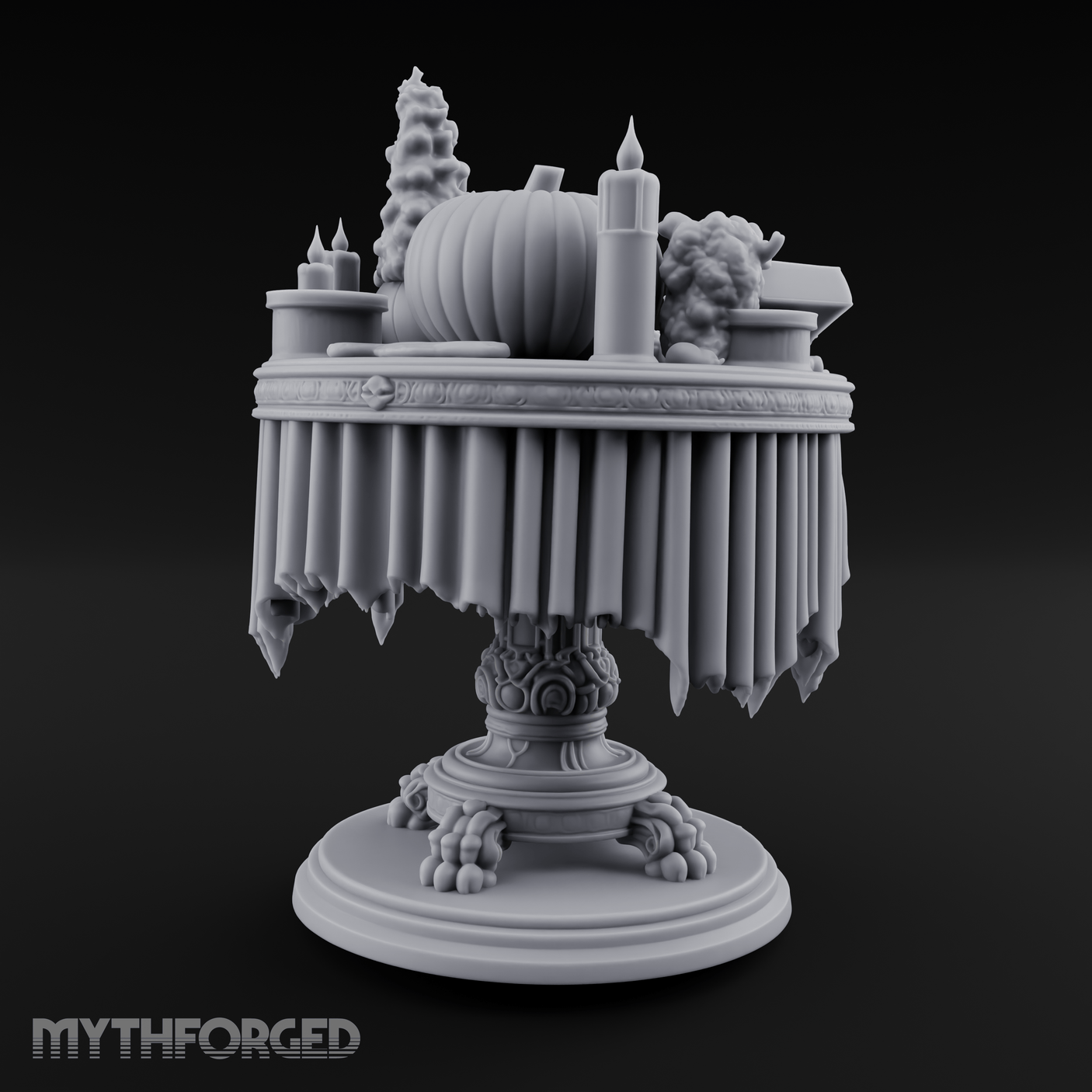 Festive Tableau Table Miniature for Dungeons and Dragons, Pathfinder or other TTRPGs