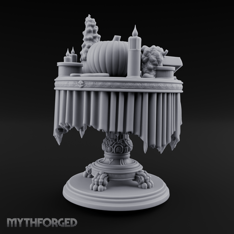 Festive Tableau Table Miniature for Dungeons and Dragons, Pathfinder or other TTRPGs