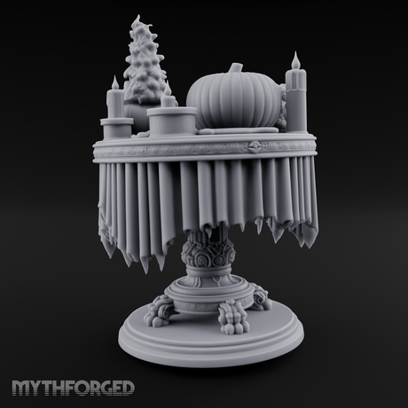 Festive Tableau Table Miniature for Dungeons and Dragons, Pathfinder or other TTRPGs