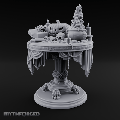 Festive Tableau Table Miniature for Dungeons and Dragons, Pathfinder or other TTRPGs