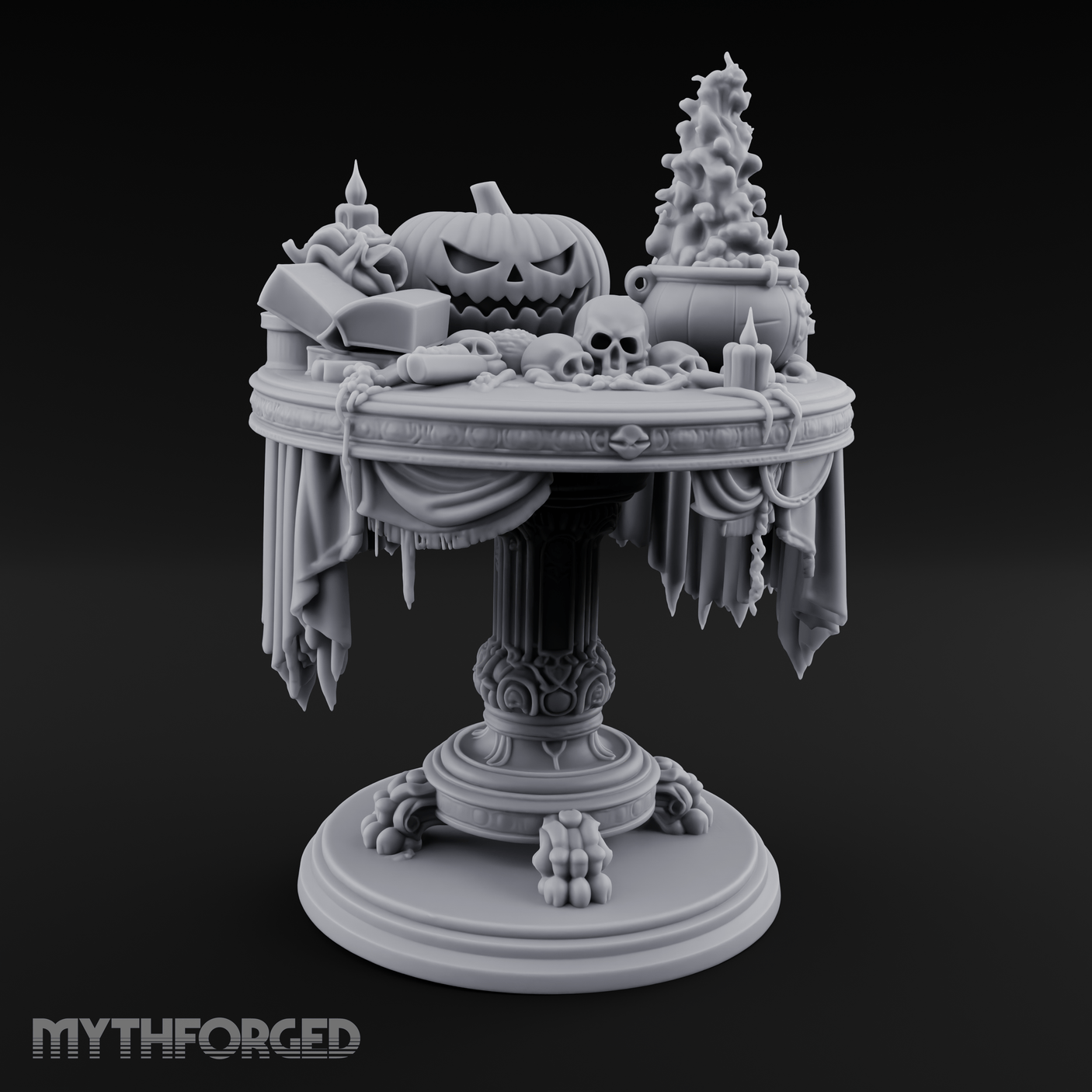 Festive Tableau Table Miniature for Dungeons and Dragons, Pathfinder or other TTRPGs