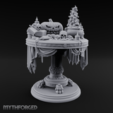 Festive Tableau Table Miniature for Dungeons and Dragons, Pathfinder or other TTRPGs