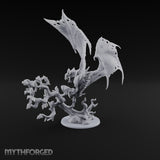 Riderless and Ravenous Vampire Spawn Winged Predator on Gnarled Tree