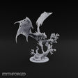 Riderless and Ravenous Vampire Spawn Winged Predator on Gnarled Tree