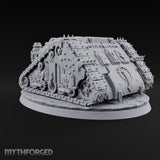 Pulpit on Treads Spiked Tracked Armoured Vehicle — 1 · No FX