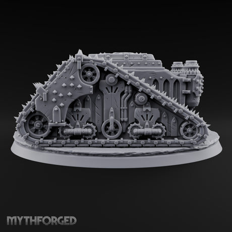 Pulpit on Treads Spiked Tracked Armoured Vehicle — 1 · No FX