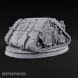 Pulpit on Treads Spiked Tracked Armoured Vehicle — 1 · No FX