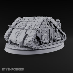 Pulpit on Treads Spiked Tracked Armoured Vehicle — 1 · No FX
