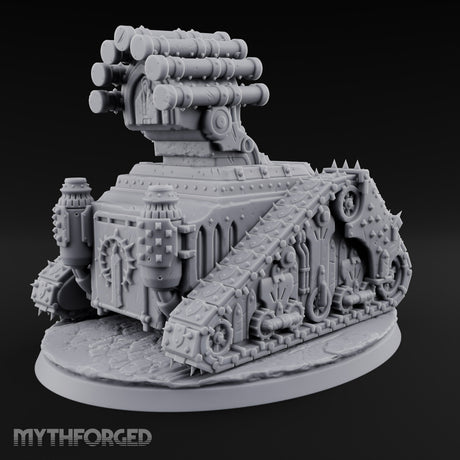 Pulpit on Treads Spiked Tracked Armoured Vehicle — 2 · No FX