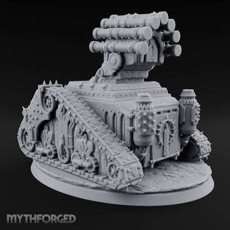 Pulpit on Treads Spiked Tracked Armoured Vehicle — 2 · No FX