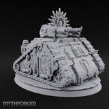 Pulpit on Treads Spiked Tracked Armoured Vehicle — 3 · No FX
