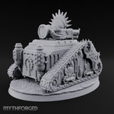 Pulpit on Treads Spiked Tracked Armoured Vehicle — 3 · No FX
