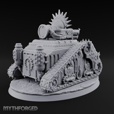 Pulpit on Treads Spiked Tracked Armoured Vehicle — 3 · No FX