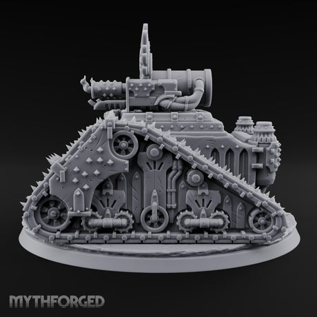 Pulpit on Treads Spiked Tracked Armoured Vehicle — 3 · No FX