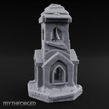 Thatched-Roof Bell-Hung Village Bell Tower Miniature for Dungeons and Dragons, Pathfinder or other TTRPGs