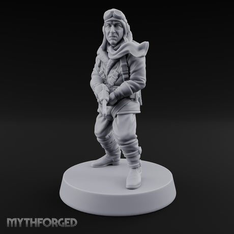 Scarf Still Flapping After the Crash Human Aviator