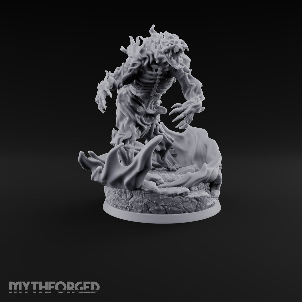Rising Through Flame Fire Elemental — Skeleton