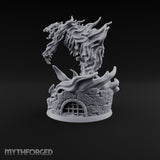 Rising Through Flame Fire Elemental — Skeleton
