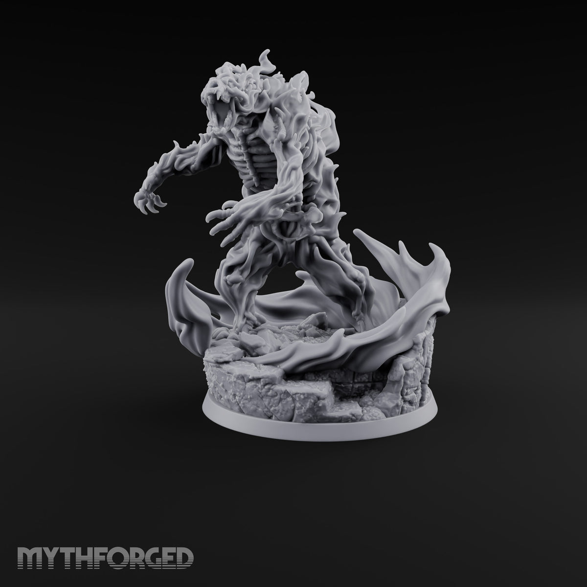 Rising Through Flame Fire Elemental — Skeleton