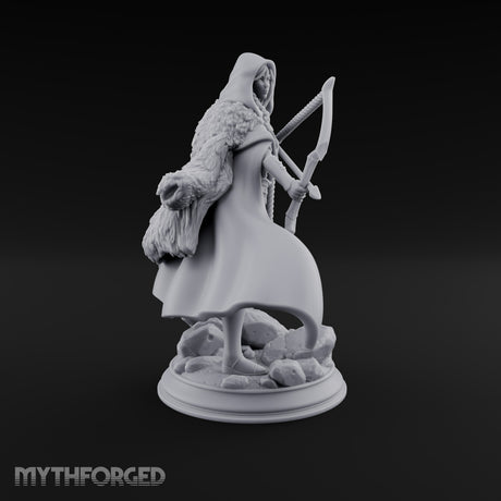 Taking Aim Human Ranger Miniature for Dungeons and Dragons, Pathfinder or other TTRPGs