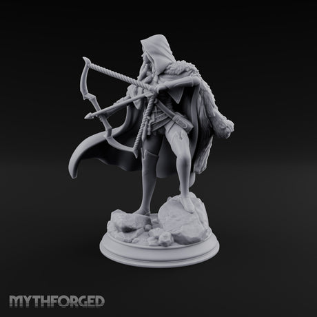 Taking Aim Human Ranger Miniature for Dungeons and Dragons, Pathfinder or other TTRPGs