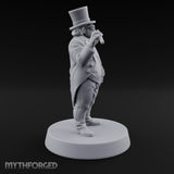 Cigar Raised, Hand in Pocket Human Gentleman